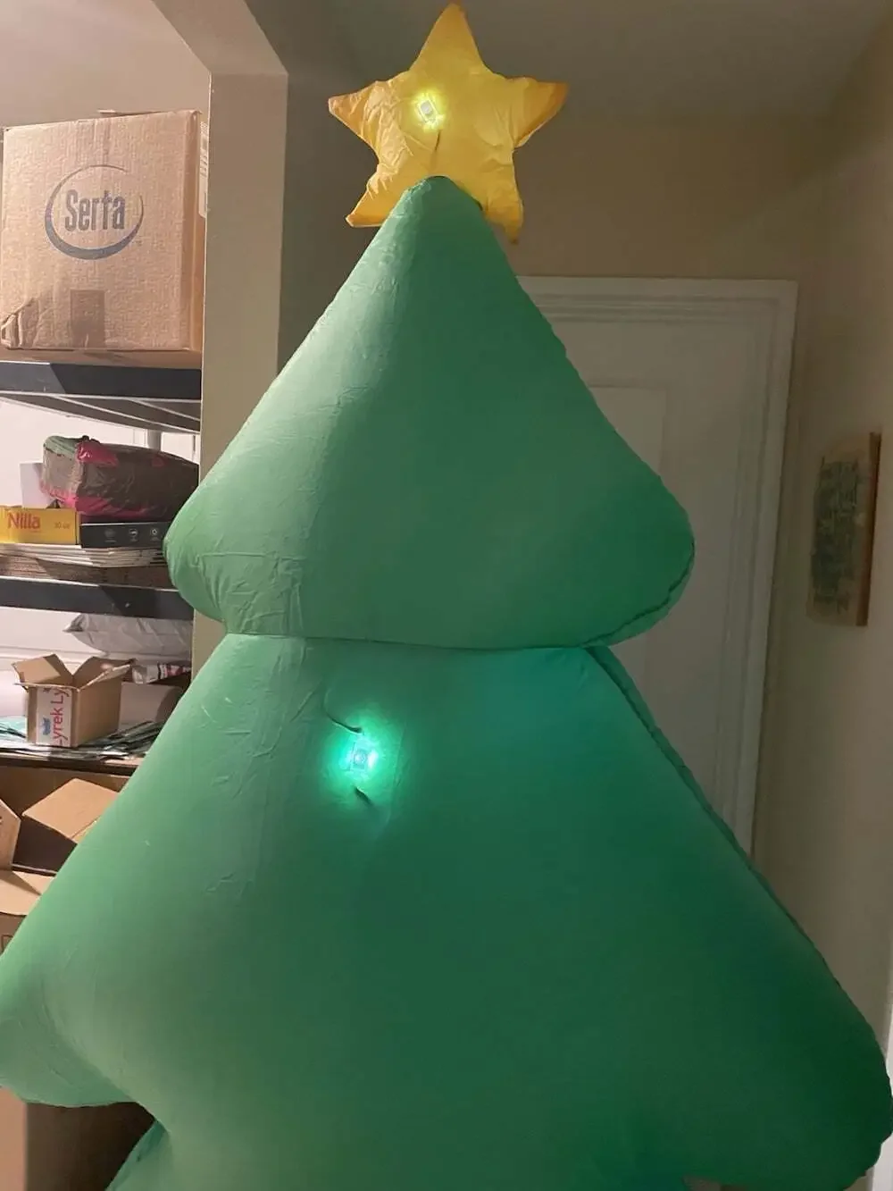 Holiday Time 7’ Self Inflatable Christmas Tree Airblown New Open Box - Complete